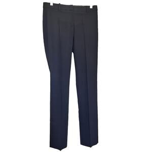 Loro Piana black Lucia Fit wool silk dress pants slacks size 2